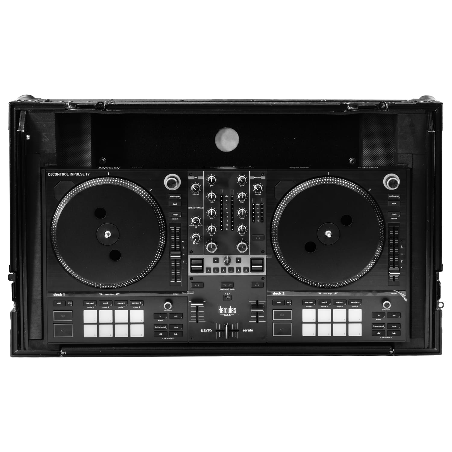 Hercules DJControl Inpulse T7 Industrial Board Glide Style 1U Case - Image 3
