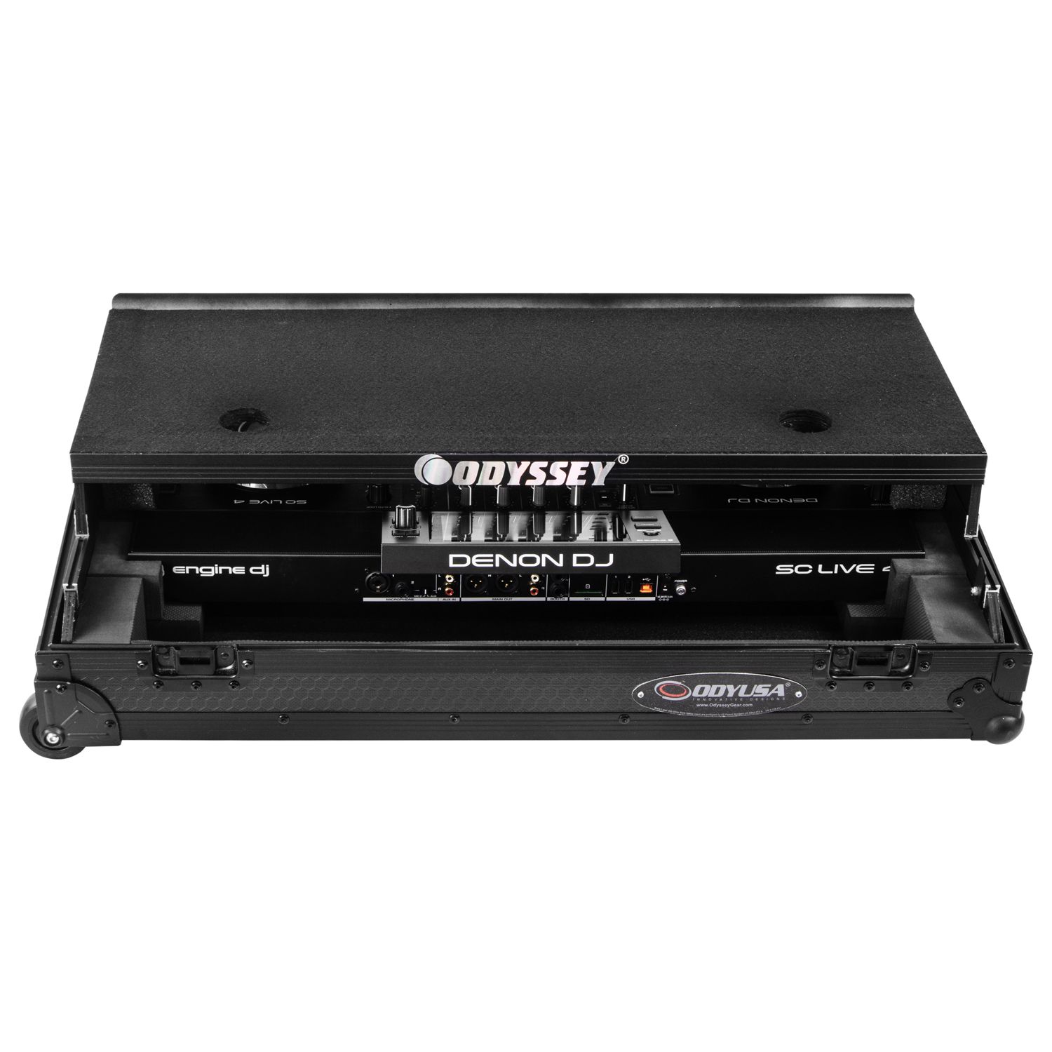 Denon DJ SC LIVE 4 I-Board Flight Case with Glide Style Laptop Platform - Image 4