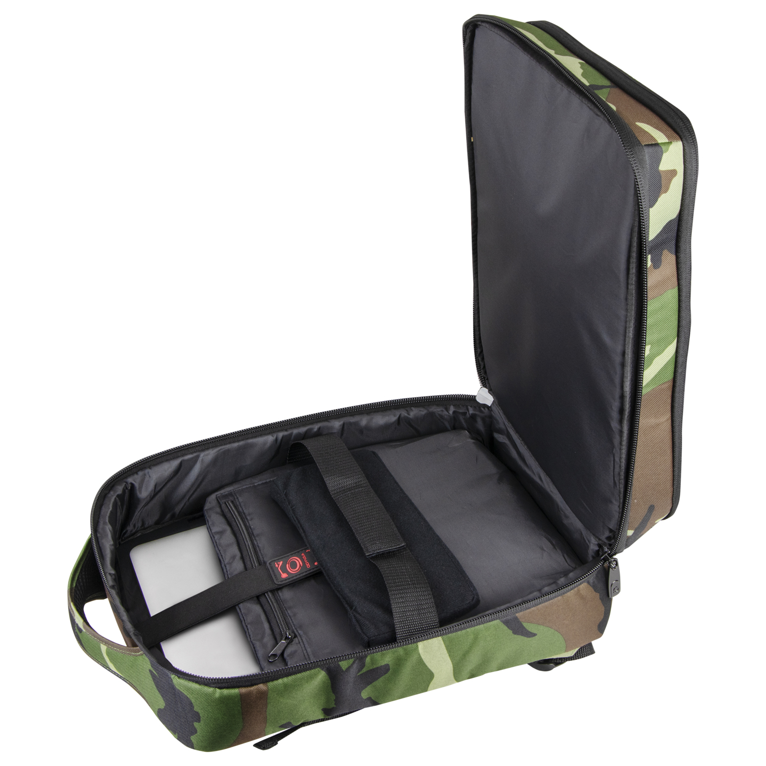 Green Camouflage Compact Premium DJ Backpack - Image 11