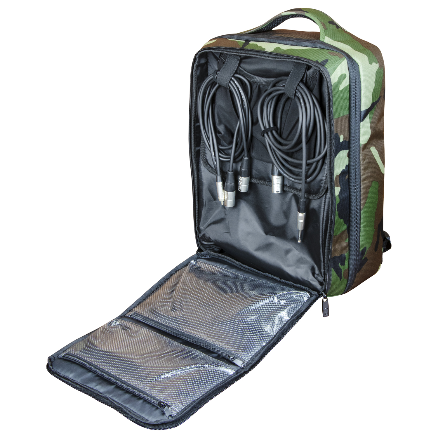 Green Camouflage Compact Premium DJ Backpack - Image 12