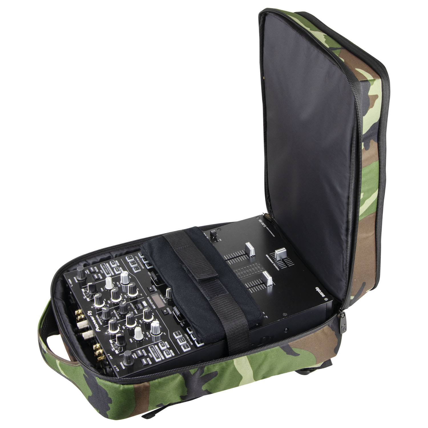 Green Camouflage Compact Premium DJ Backpack - Image 15