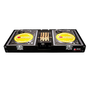 Rane Empath or Similar Size 10″ Format DJ Mixer and Two Battle Position Turntables Carpet Coffin Case