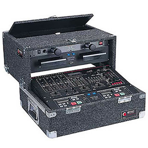 8U Rack Mountable Mixer Carpet Combo Case with Top Sliding 4U Rack