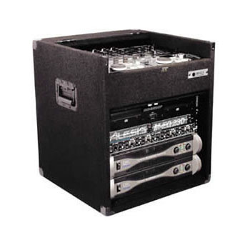 8U Top Slanted 8U Bottom Vertical CXE Carpet Combo Rack