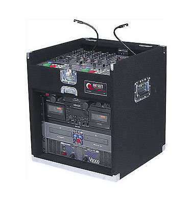 9U Top Slanted 8U Bottom Vertical CXG Carpet Combo Rack