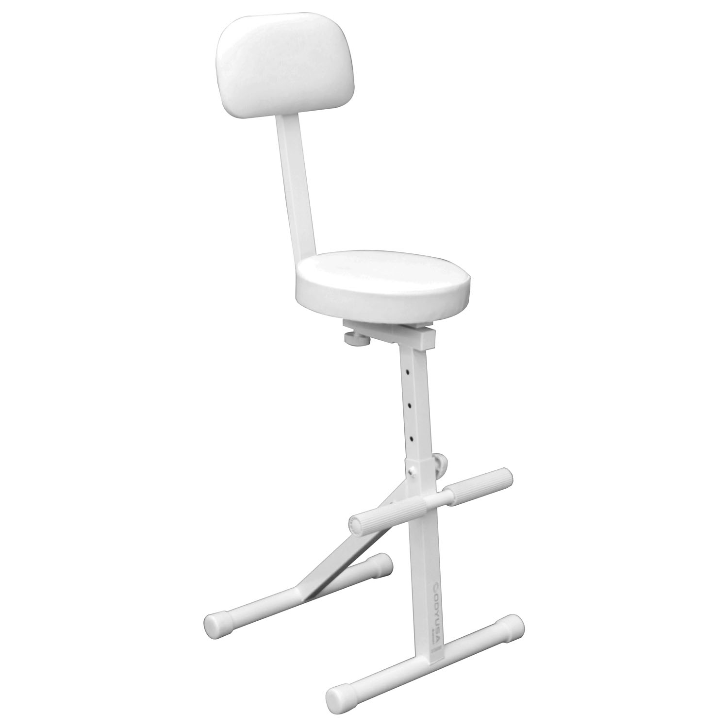 White adjustable dj chair