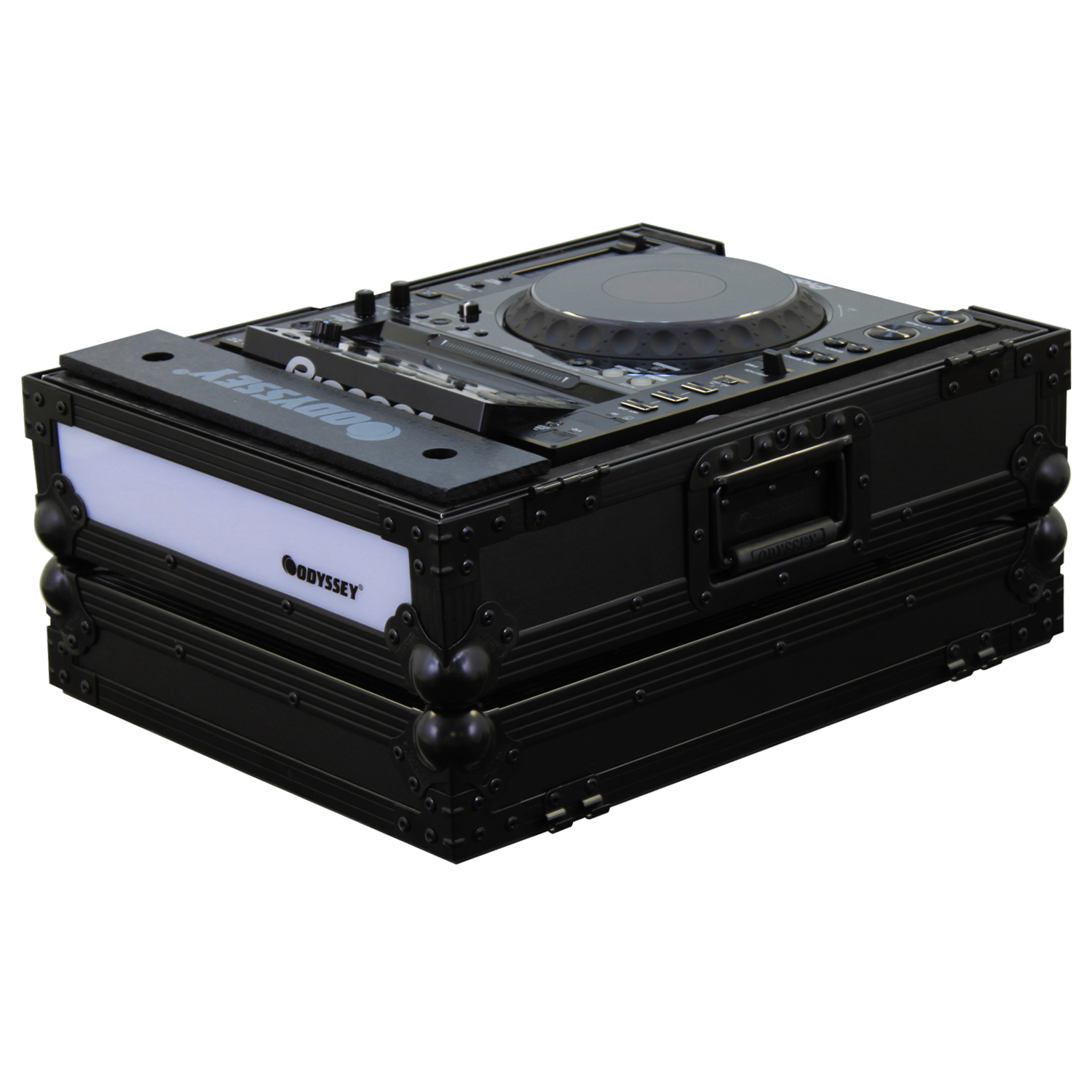 Black Universal Large Format Media Player Case with Right LED Panel - Image 2