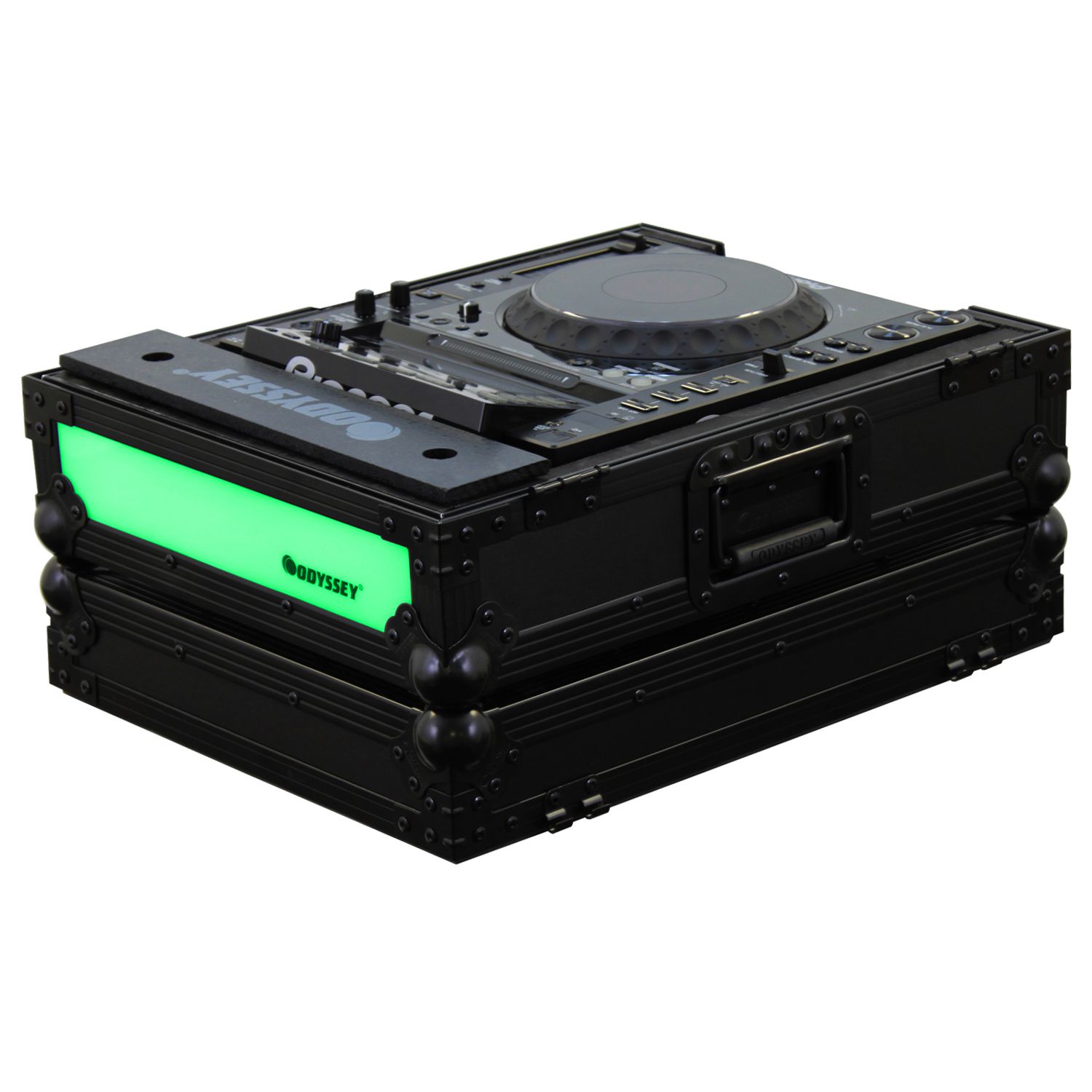 Black Universal Large Format Media Player Case with Right LED Panel - Image 4