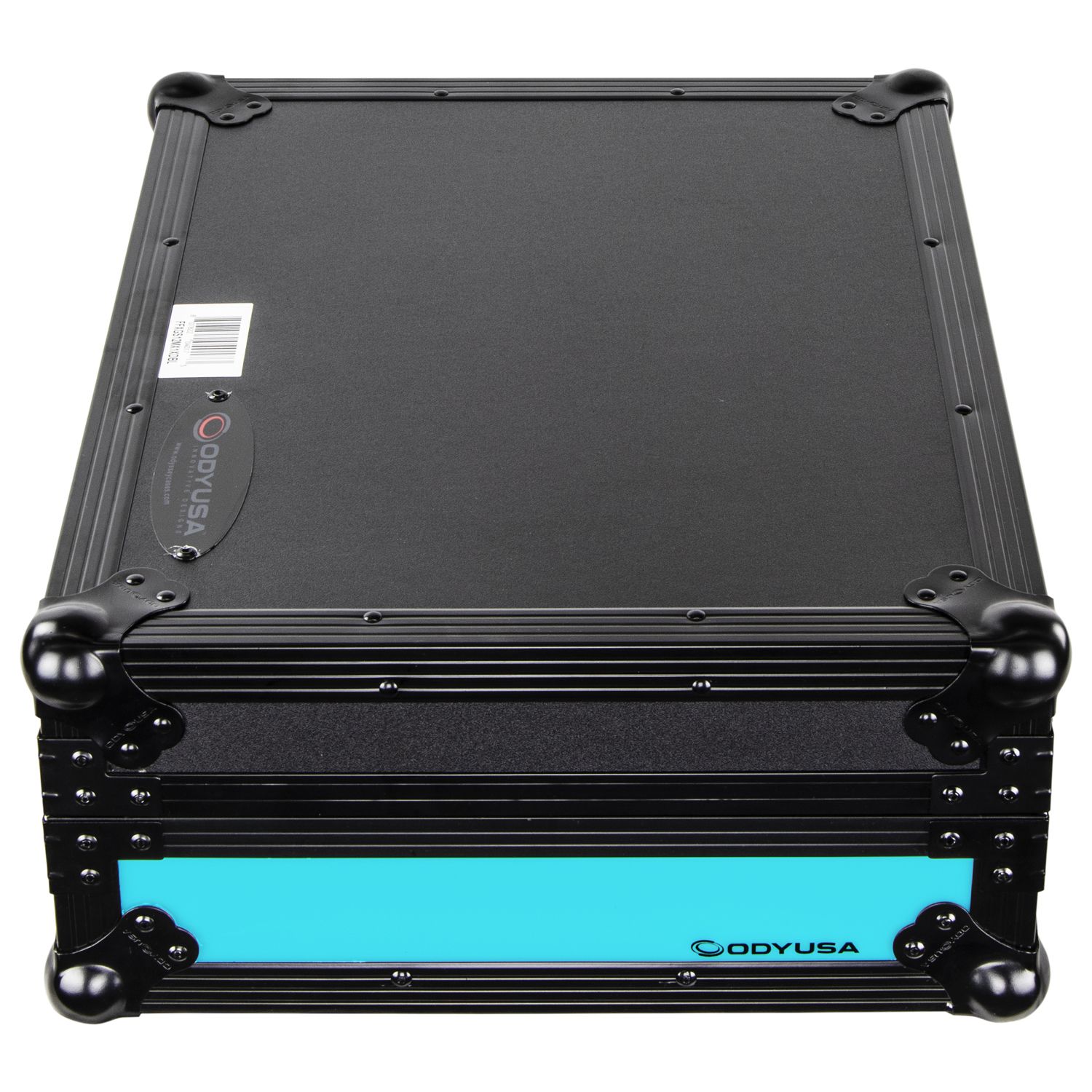 Black Low Profile Extra Deep Universal 12" Format DJ Mixer Case with Glide Platform and LED Panel - Image 9