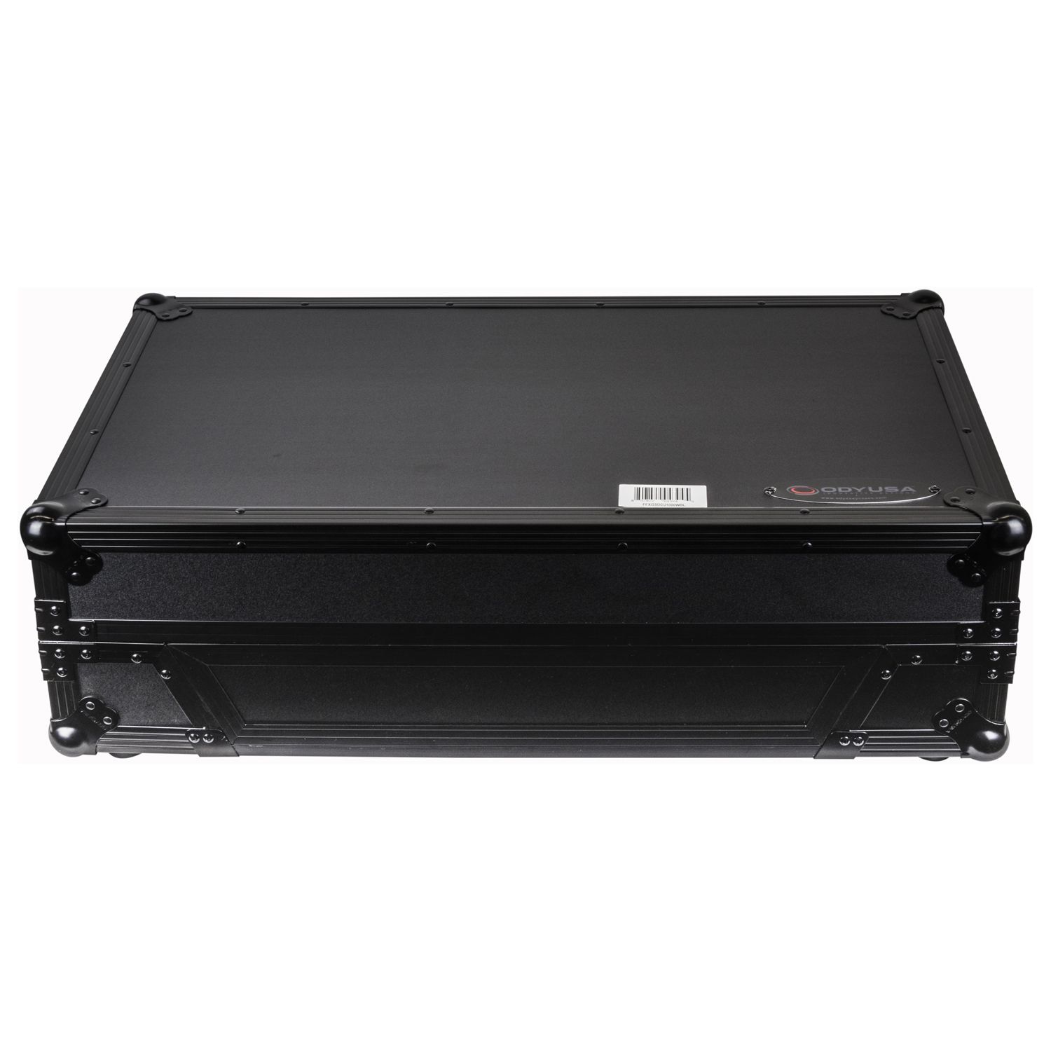 Black Pioneer DDJ-1000 / DDJ-1000SRT Case with 1U Rack Space with Glide Platform and LED Panel - Image 8