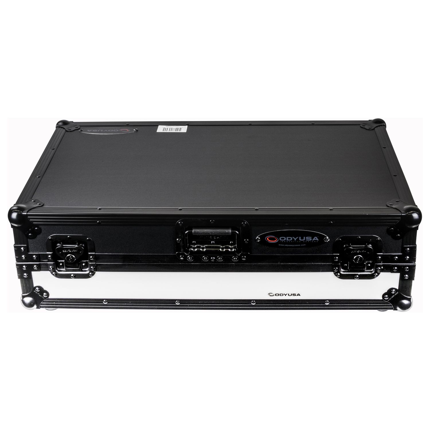 Black Pioneer DDJ-1000 / DDJ-1000SRT Case with 1U Rack Space with Glide Platform and LED Panel - Image 10