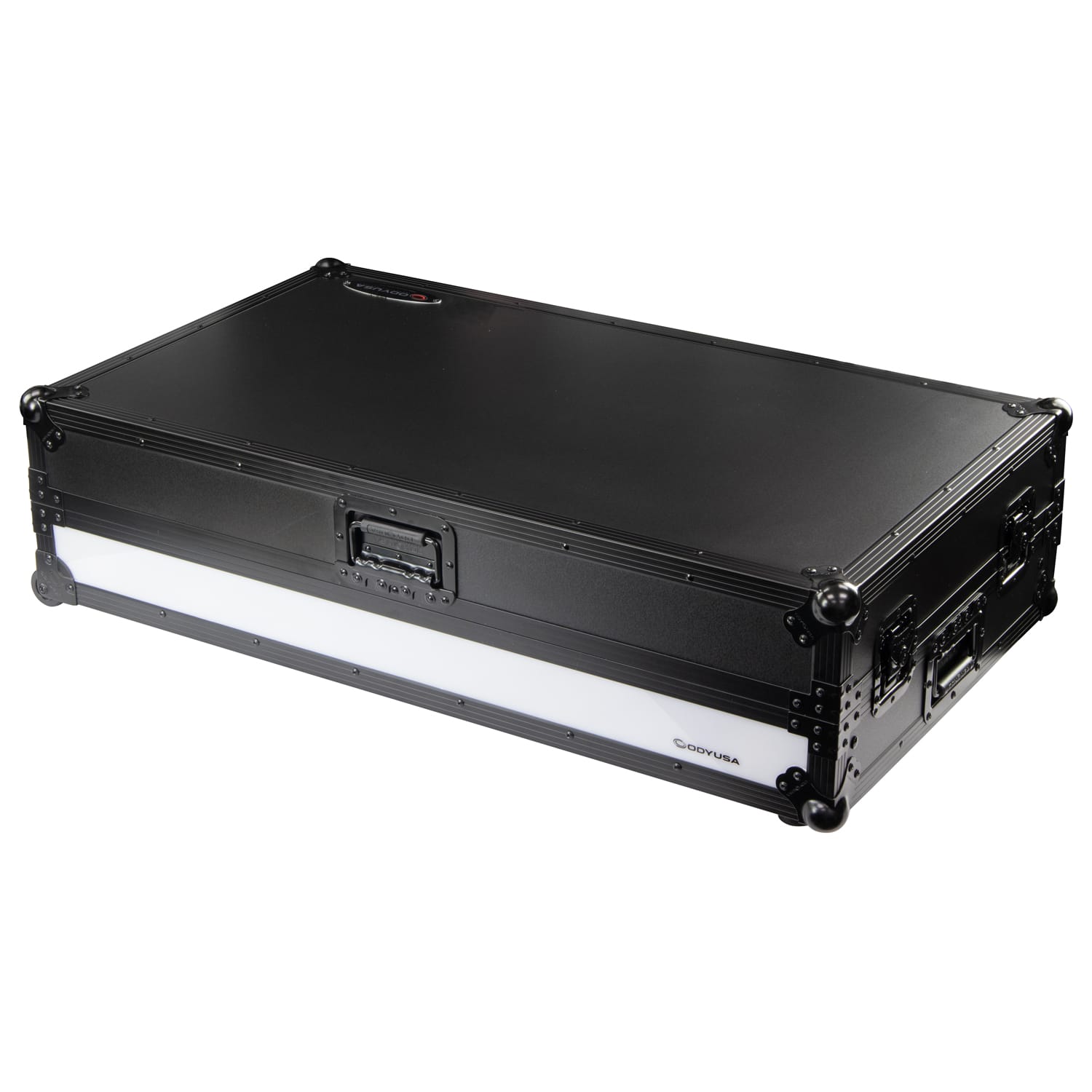 Odyssey AlphaTheta XDJ-AZ Black Label 1U LED Flight Effects Case with Glide Style Laptop Platform and Wheels - Image 2