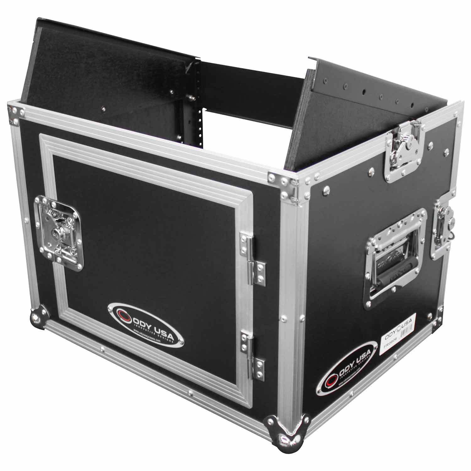 Combo Rack: 8U Top Slanted 6U Bottom Vertical - Image 4