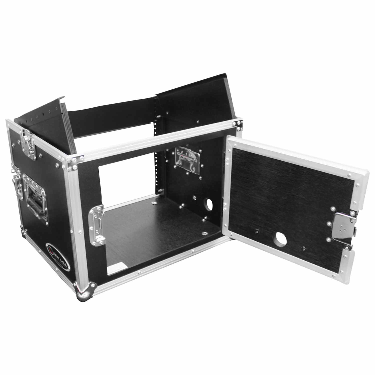 Combo Rack: 8U Top Slanted 6U Bottom Vertical - Image 5