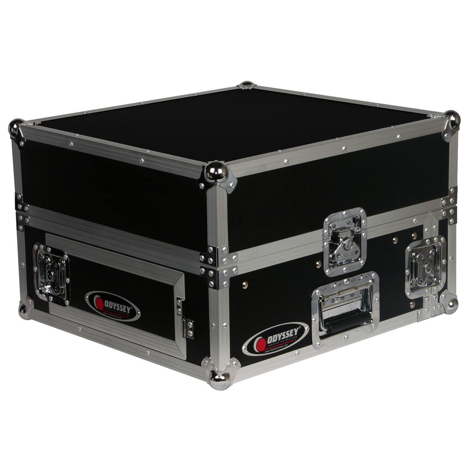 10U Top Slanted 2U Vertical Combo Rack with Gliding Platform - Image 7