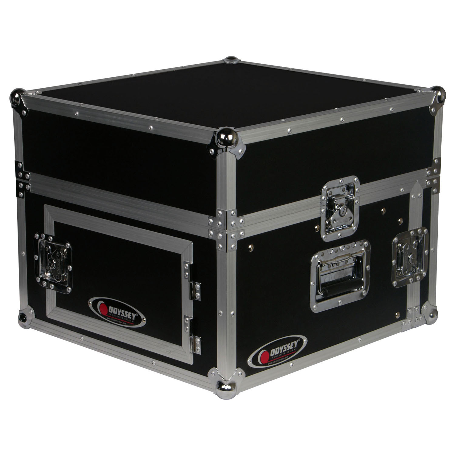 10U Top Slanted 4U Vertical Combo Rack with Gliding Platform - Image 7