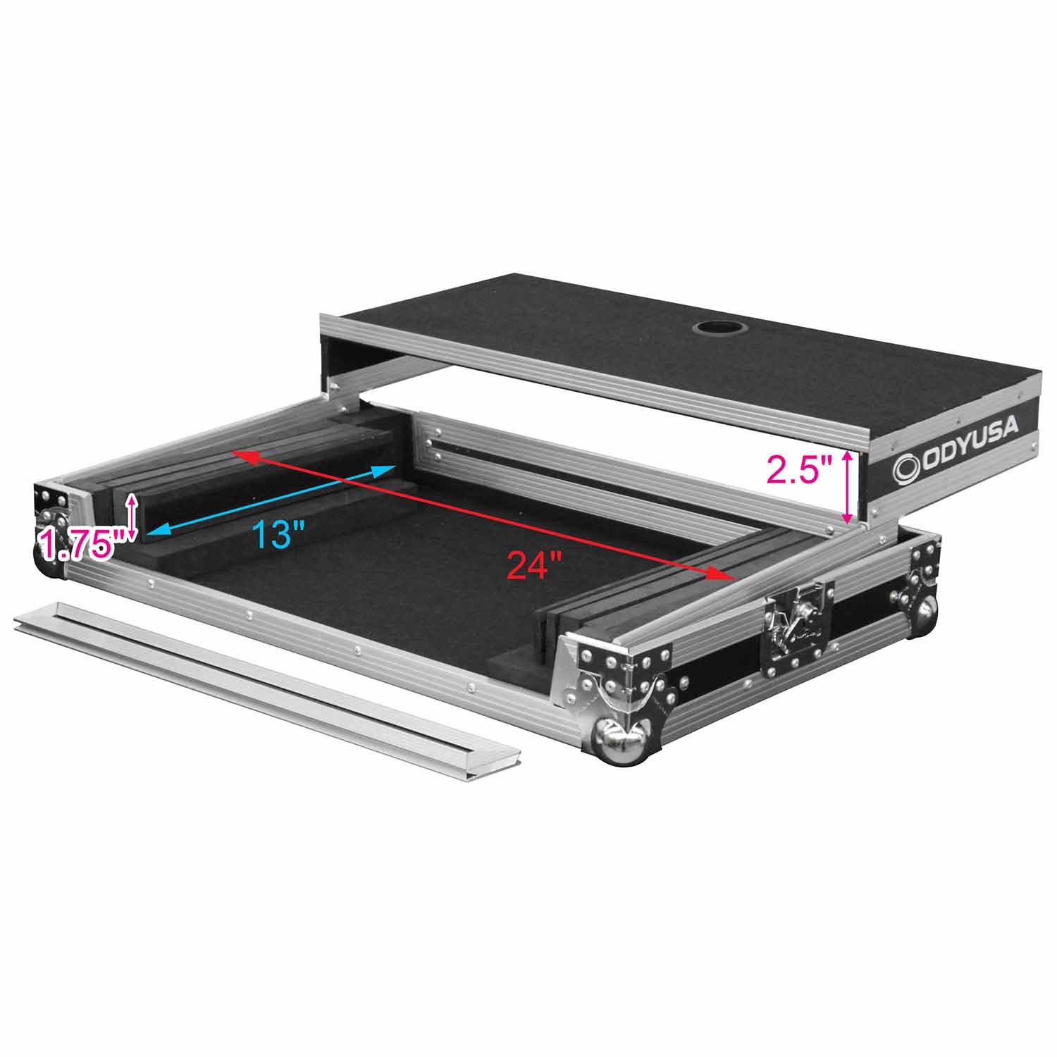 Universal Medium Size DJ Controller Case with Glide Platform - Image 2