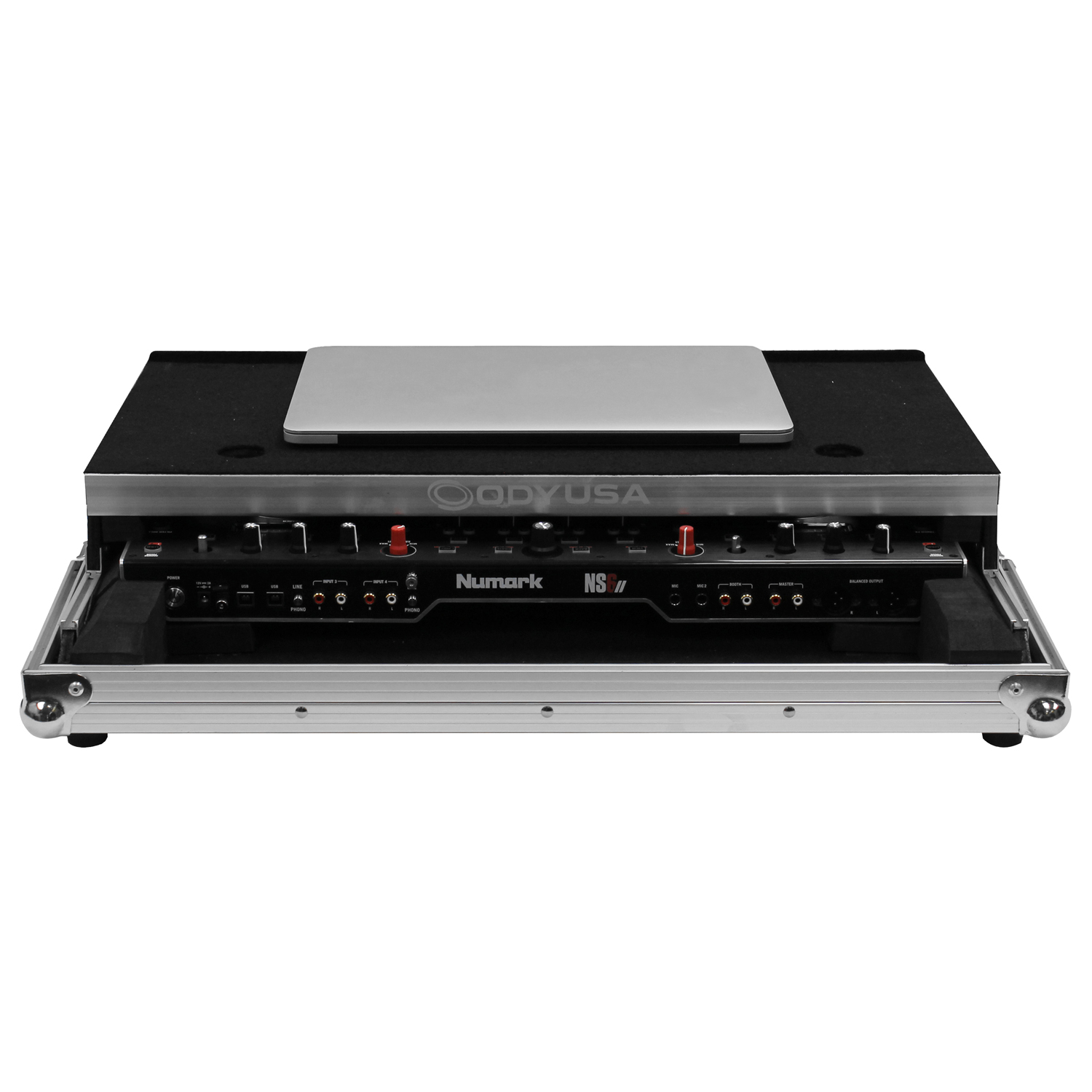 Low Profile Numark NS6II Case with Glide Platform - Image 4