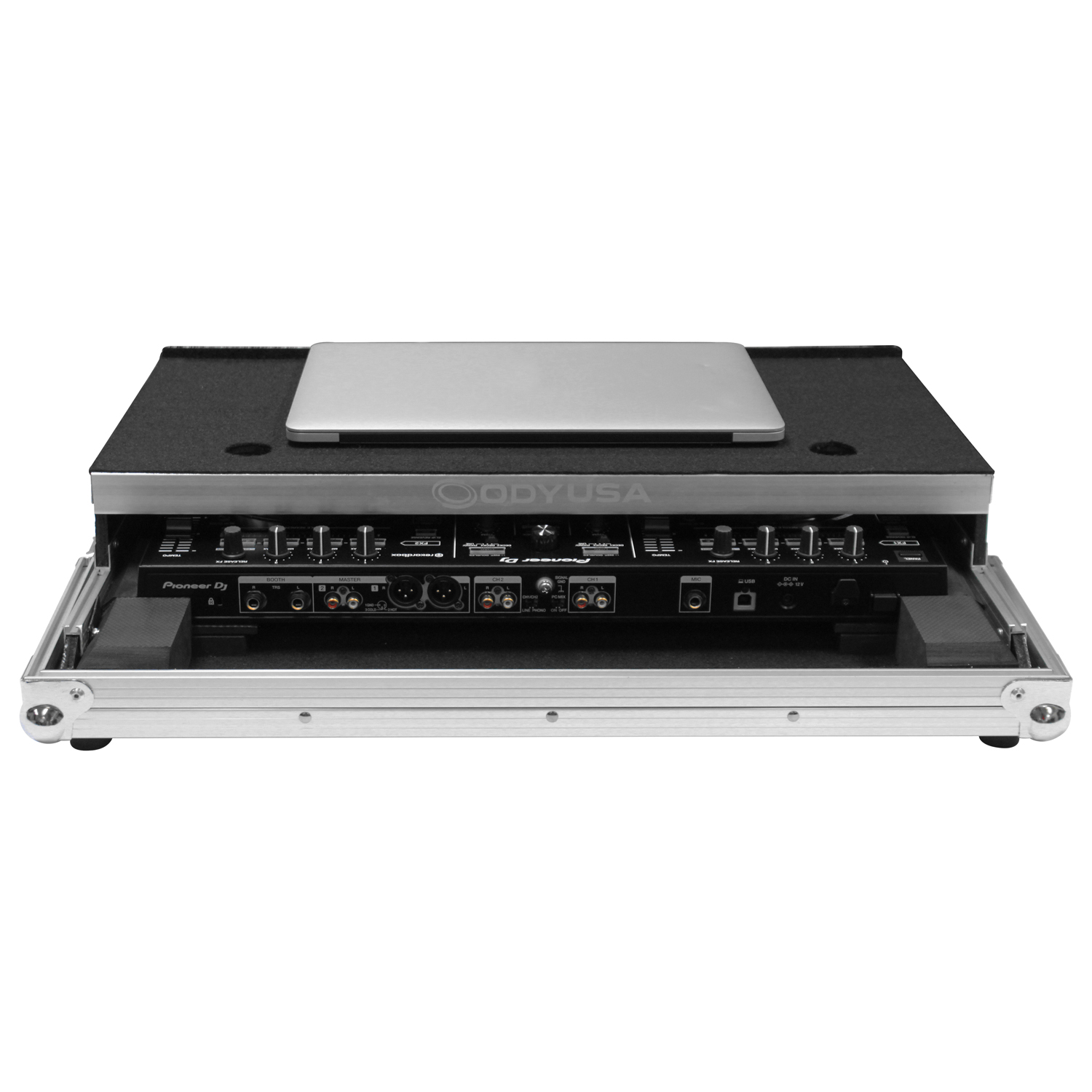 Low Profile Pioneer DDJ-RR / DDJ-SR / DDJ-SR2 Flight Case with Glide Platform - Image 4