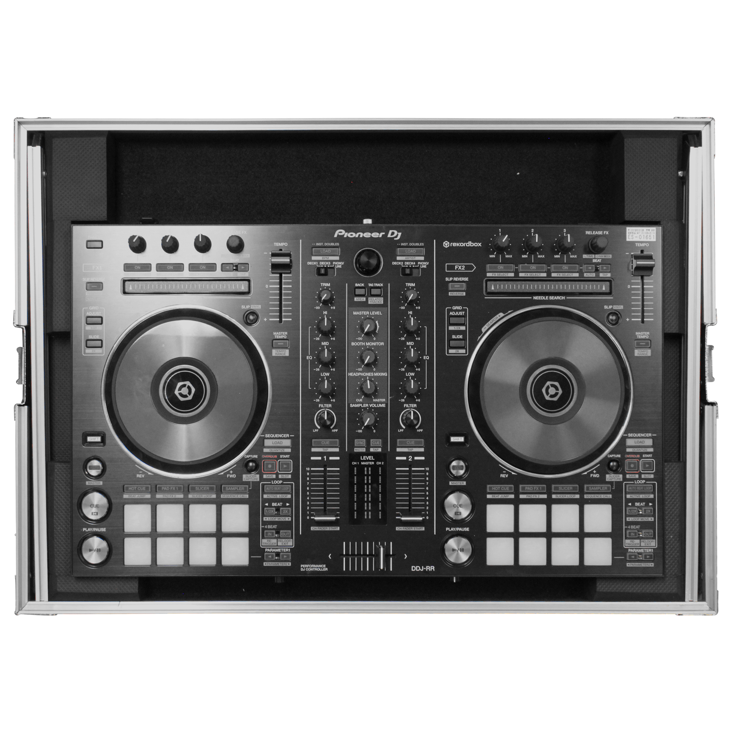 Low Profile Pioneer DDJ-RR / DDJ-SR / DDJ-SR2 Flight Case with Glide Platform - Image 6