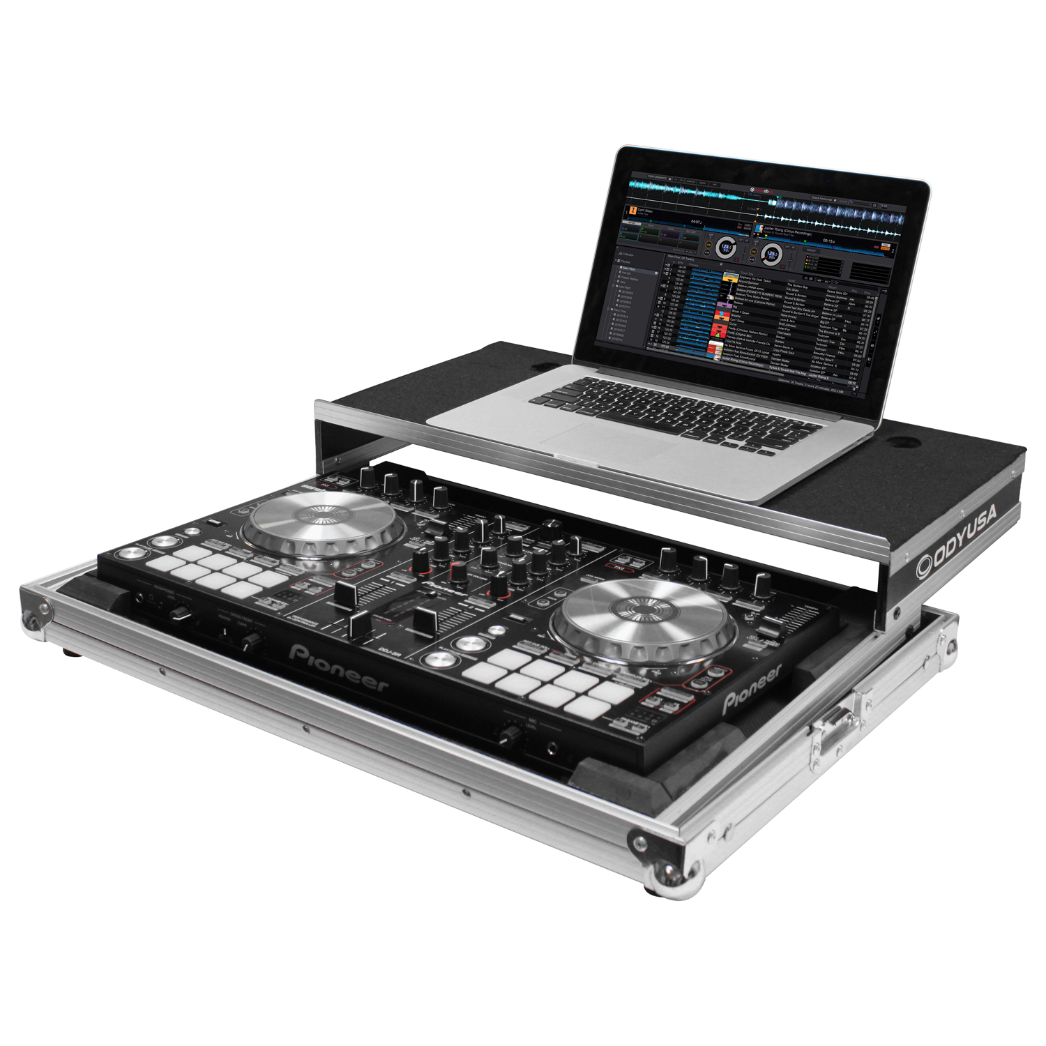 Low Profile Pioneer DDJ-RR / DDJ-SR / DDJ-SR2 Flight Case with Glide Platform - Image 11