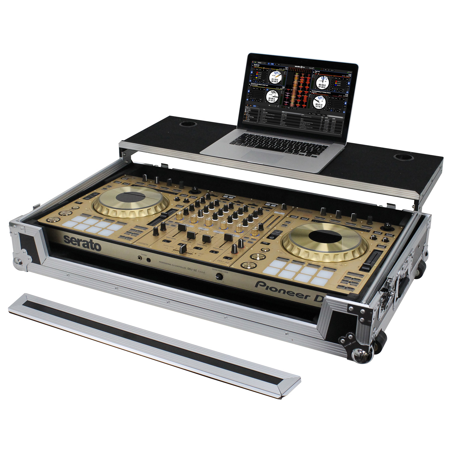 Pioneer DDJ-RZ / DDJ-SZ / DDJ-SZ2 Wheel Case with Glide Platform