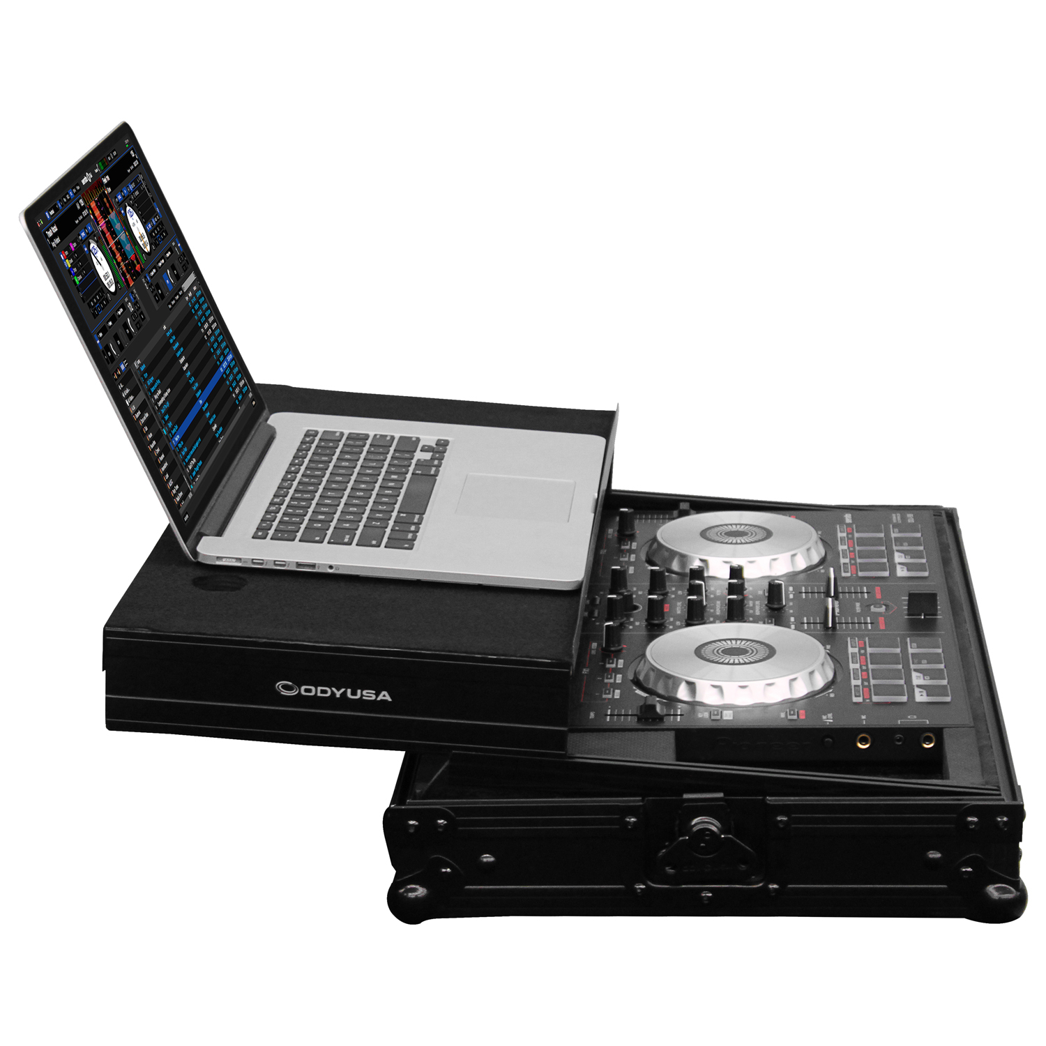 Black Pioneer DDJ-SB / DDJ-SB2 / Numark Mixtrack Pro II Case with Glide Platform - Image 2