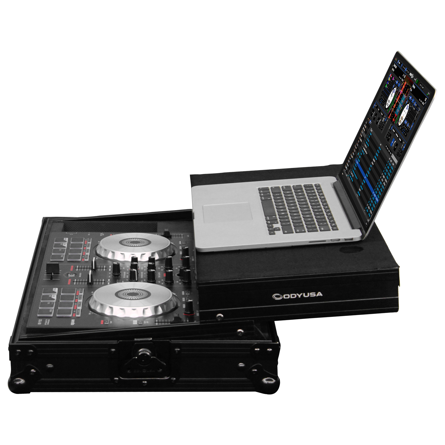 Black Pioneer DDJ-SB / DDJ-SB2 / Numark Mixtrack Pro II Case with Glide Platform - Image 6