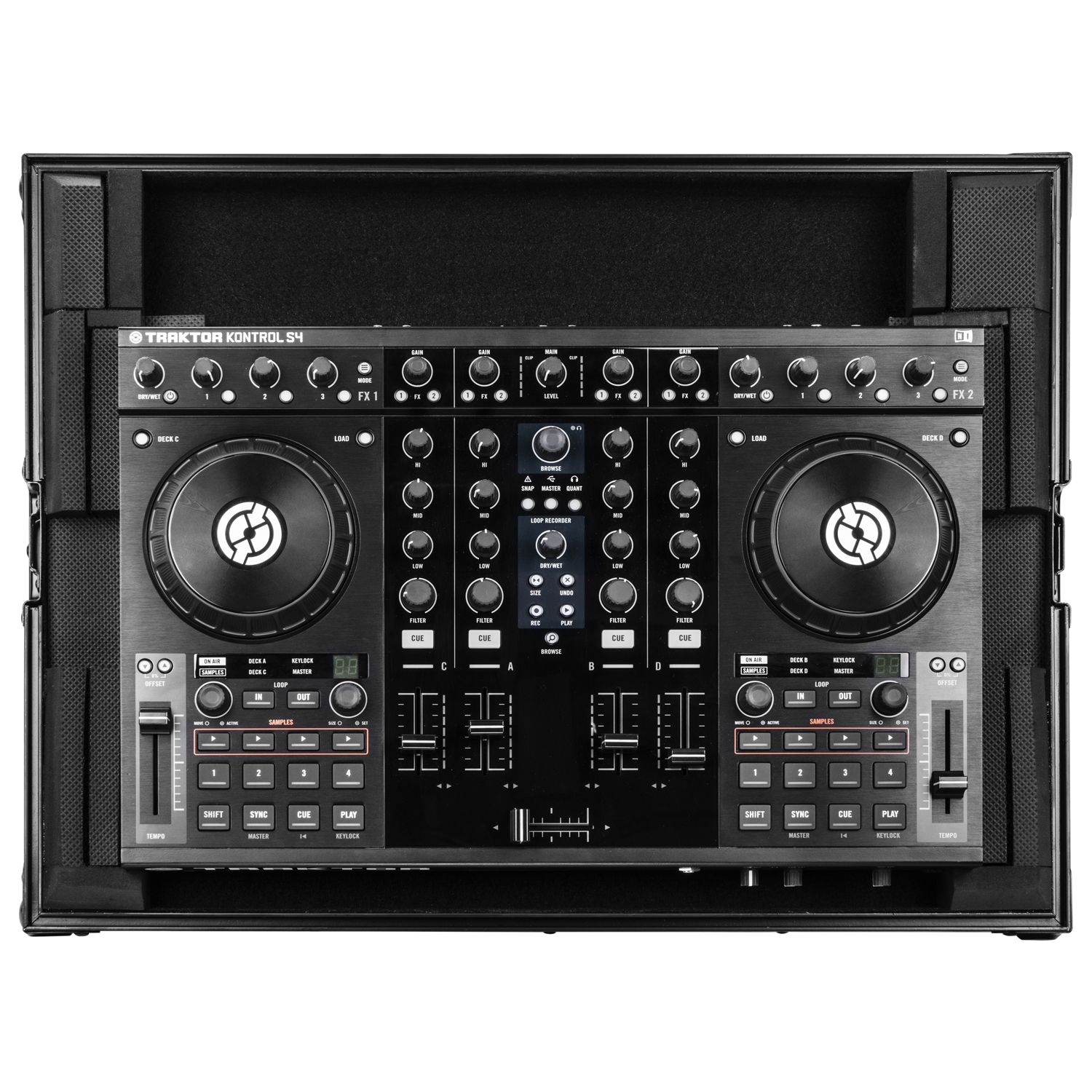 Black Low Profile Native Instruments Traktor Kontrol S4 MK3 Case - Image 16