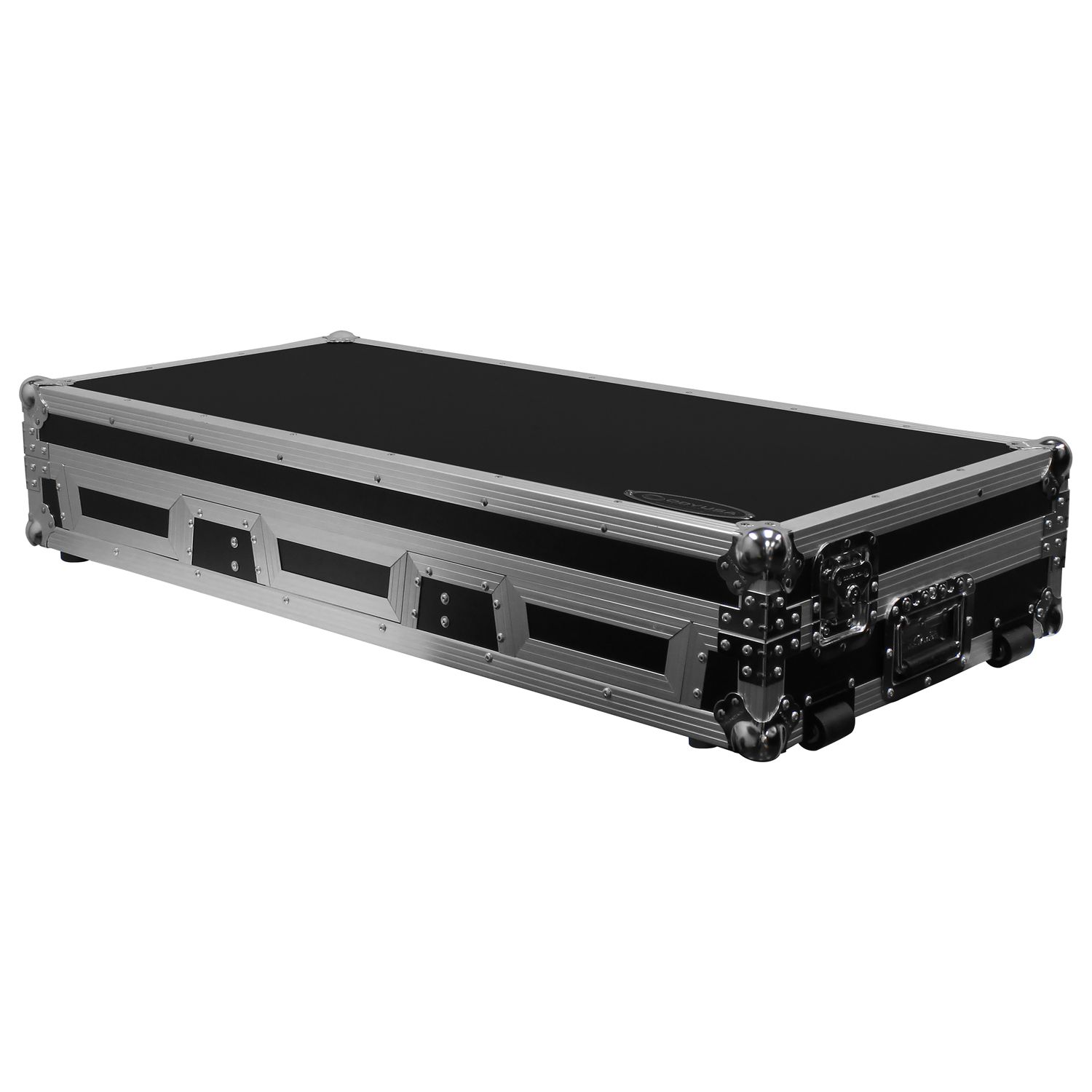 12" Format DJ Mixer and Two Large Format Media Players Coffin Flight Case with Extra Deep Rear Compartment - Image 9