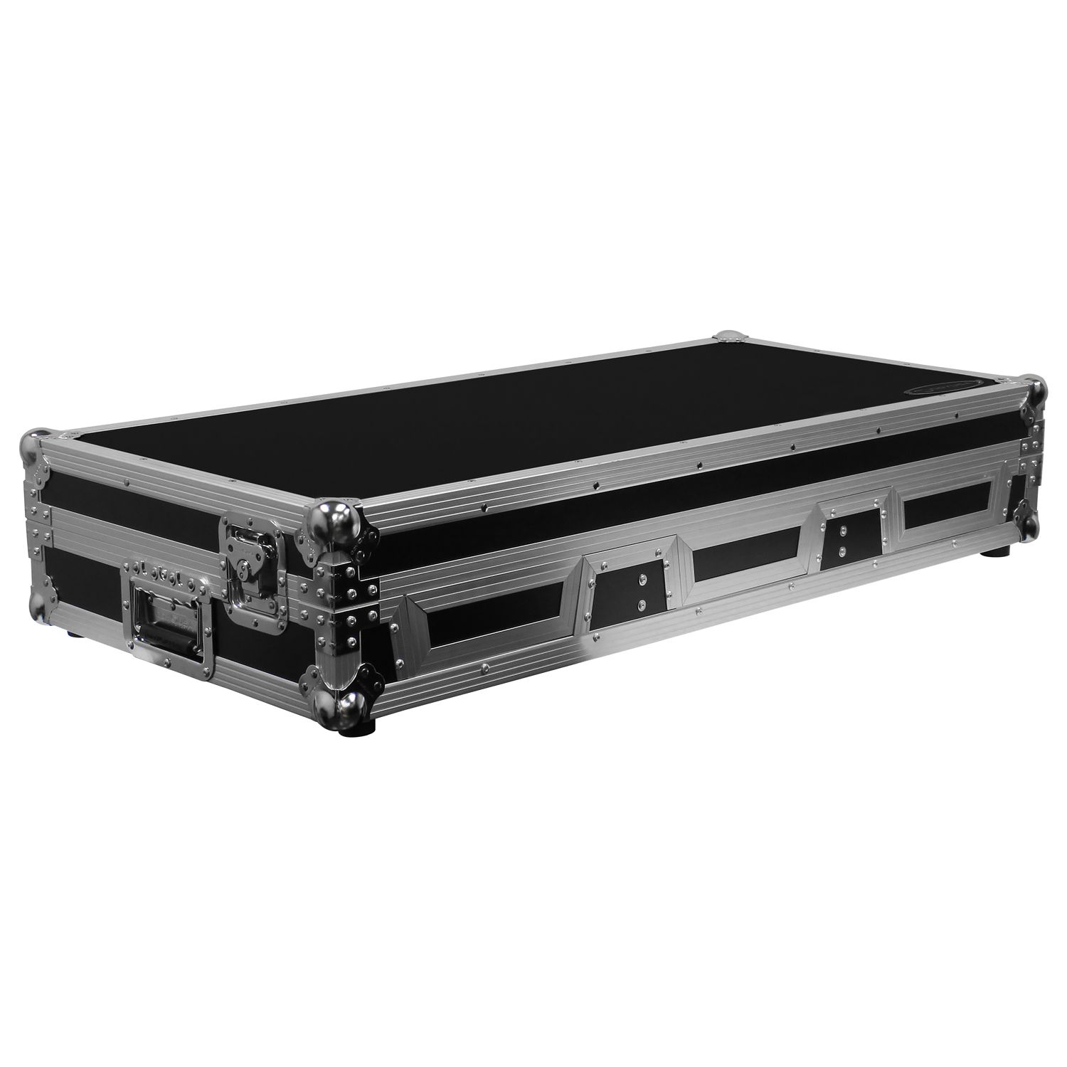 12" Format DJ Mixer and Two Large Format Media Players Coffin Flight Case with Extra Deep Rear Compartment - Image 11