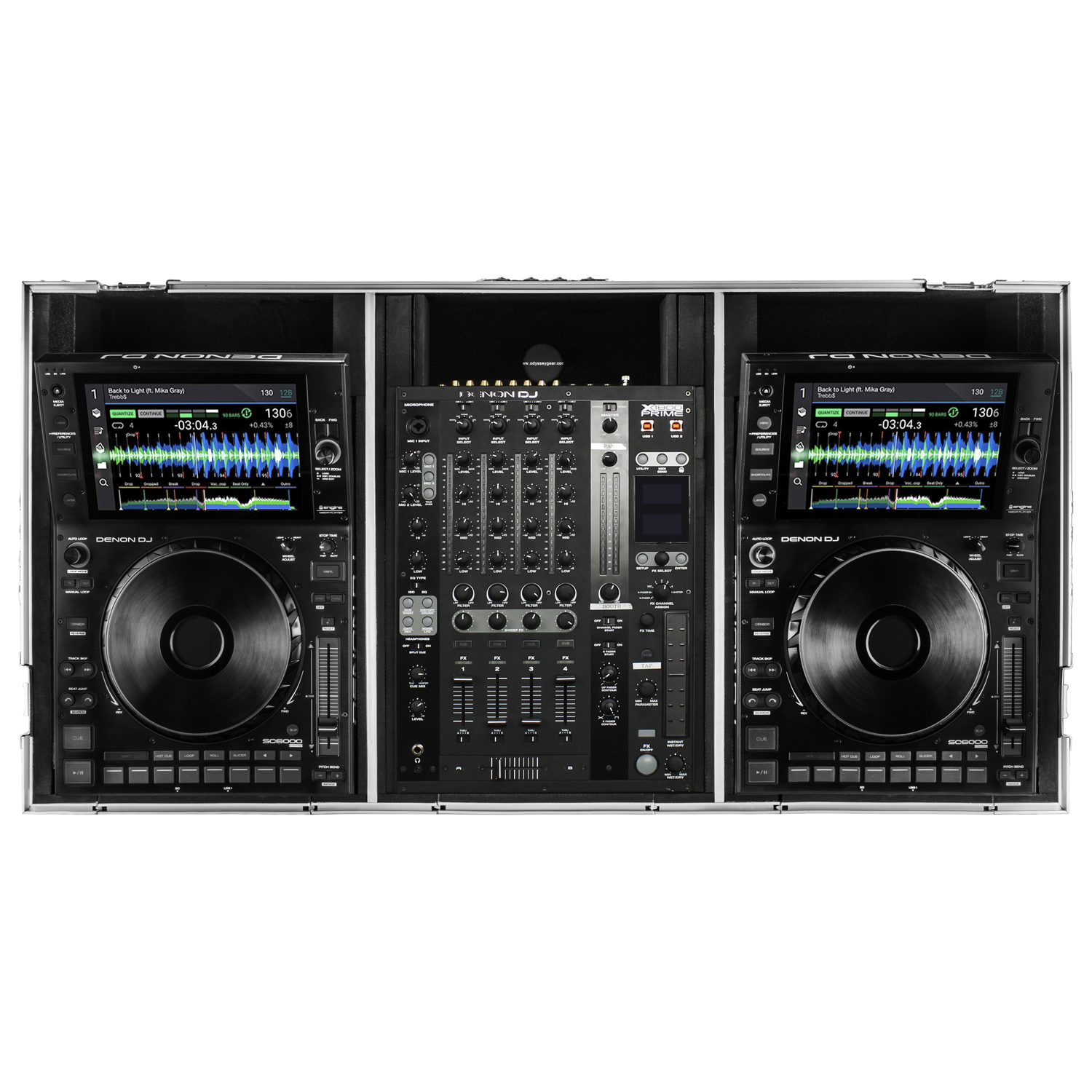 12" Format DJ Mixer and Two Large Format Media Players Coffin Flight Case with Extra Deep Rear Compartment - Image 14