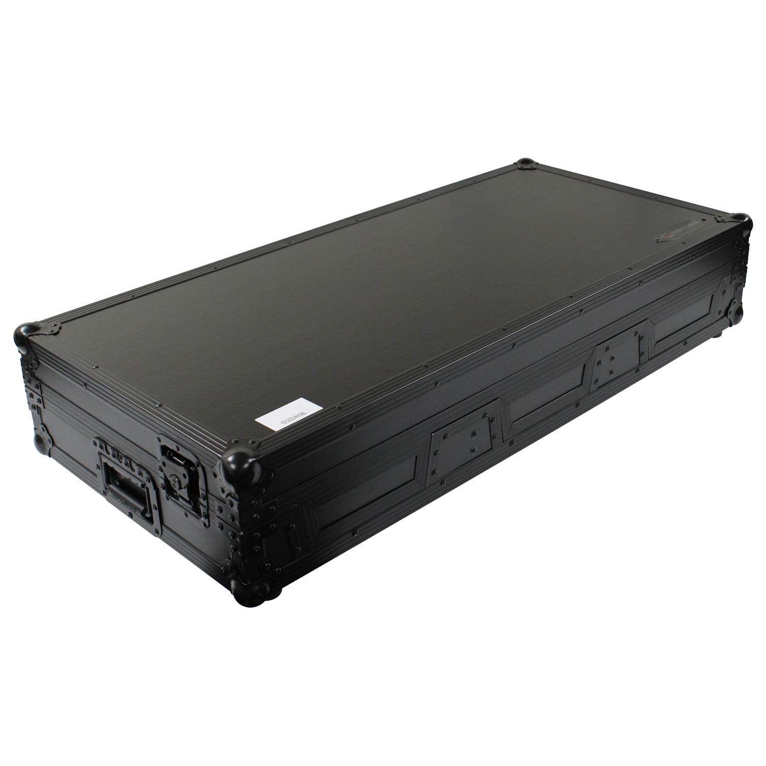 Black 12" Format DJ Mixer and Two Large Format Media Players Coffin Flight Case with Extra Deep Rear Compartment - Image 6