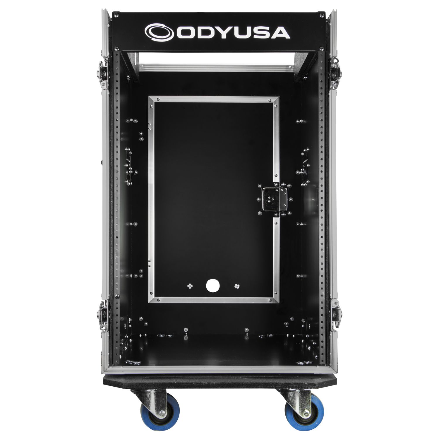 13U Top Slanted 16U Vertical Pro Combo Rack with Casters - Image 8