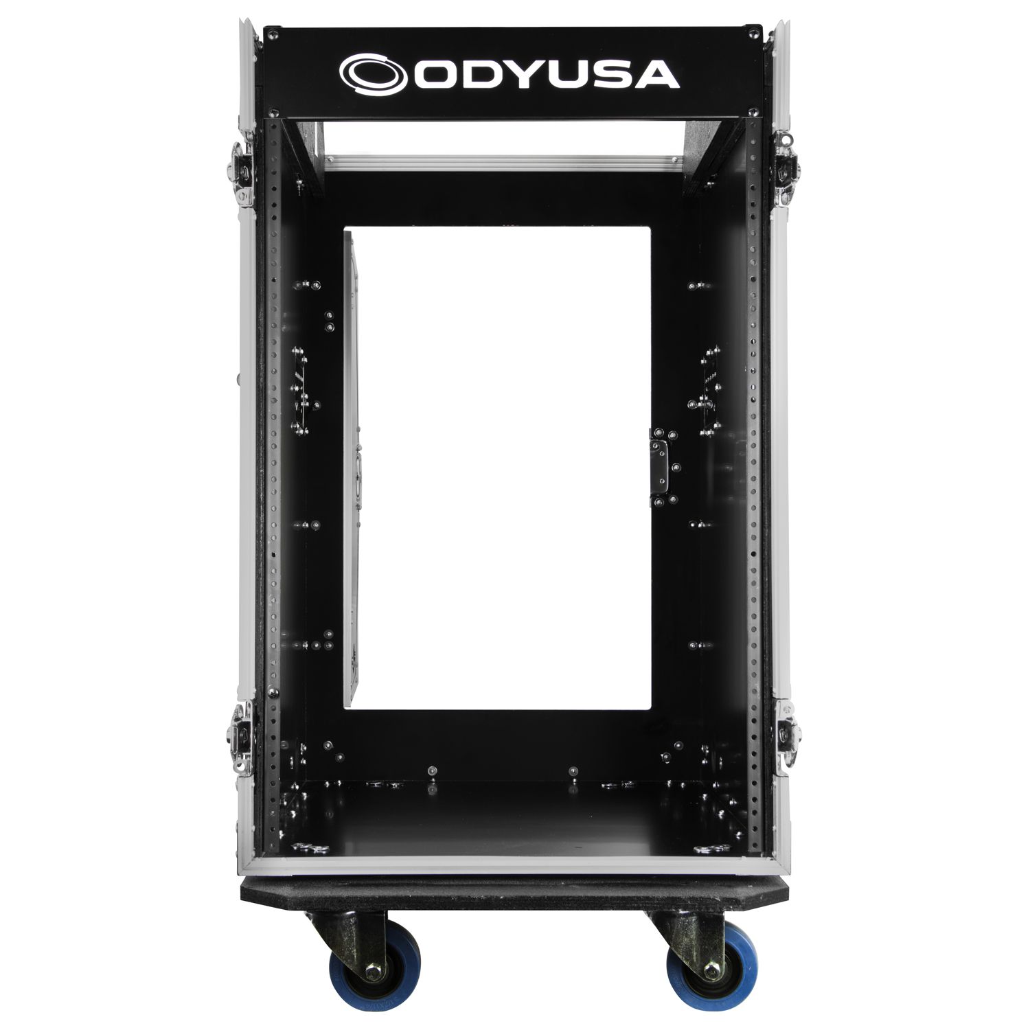 13U Top Slanted 16U Vertical Pro Combo Rack with Casters - Image 9