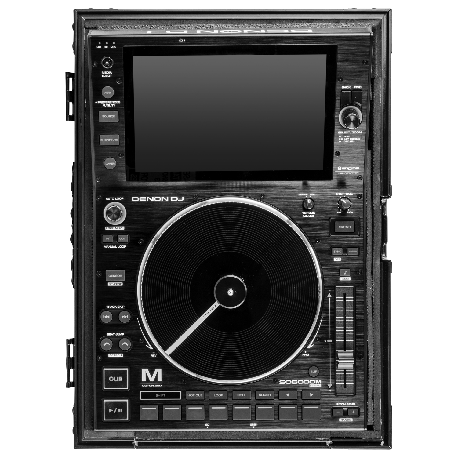 Universal Black Large Format Media Player Flight Case - Image 12