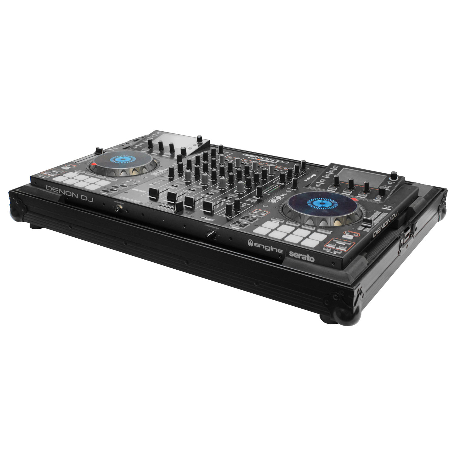 Black Low Profile Denon MCX8000 Flight Case