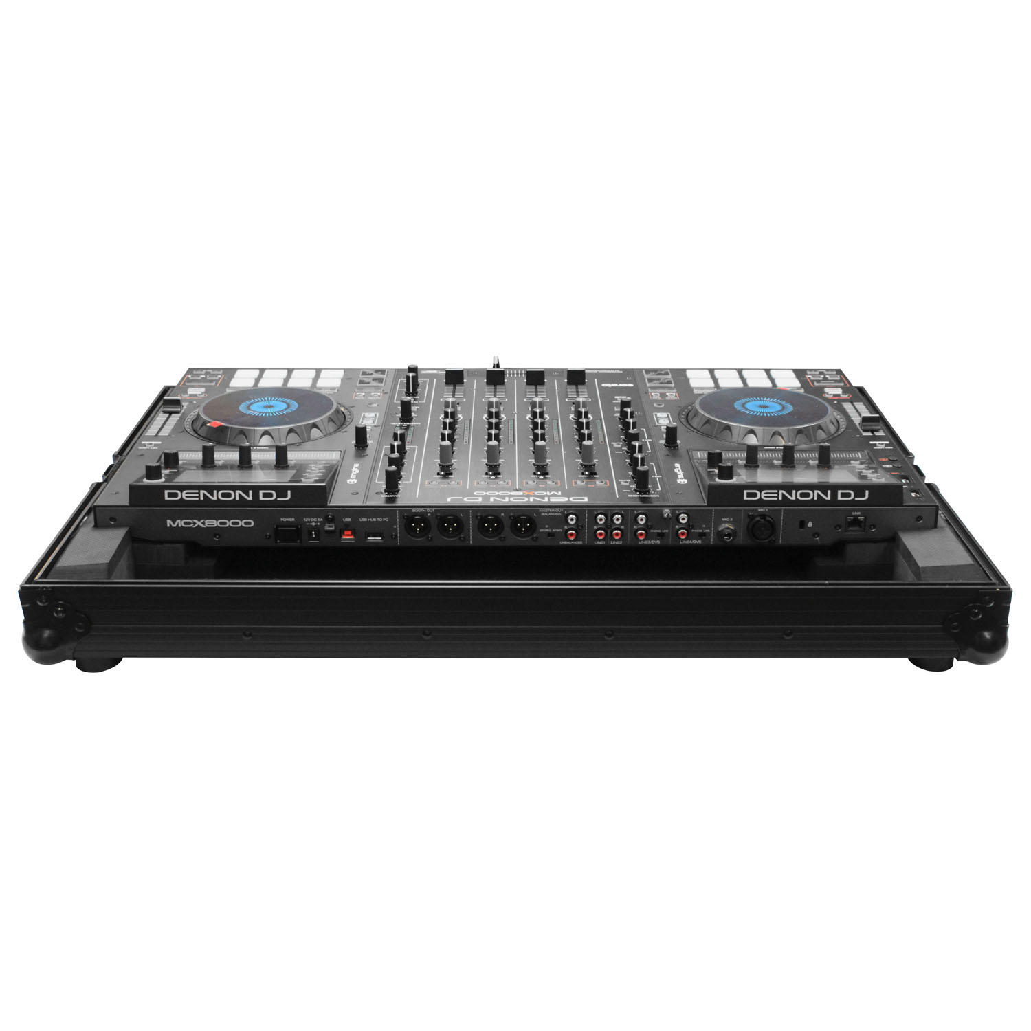 Black Low Profile Denon MCX8000 Flight Case - Image 4