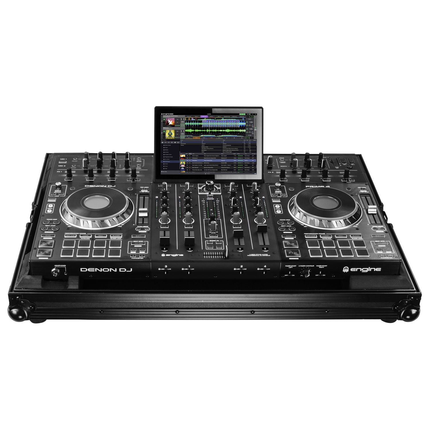 Denon Prime 4 / 4+ Black Low Profile Flight Case - Image 2