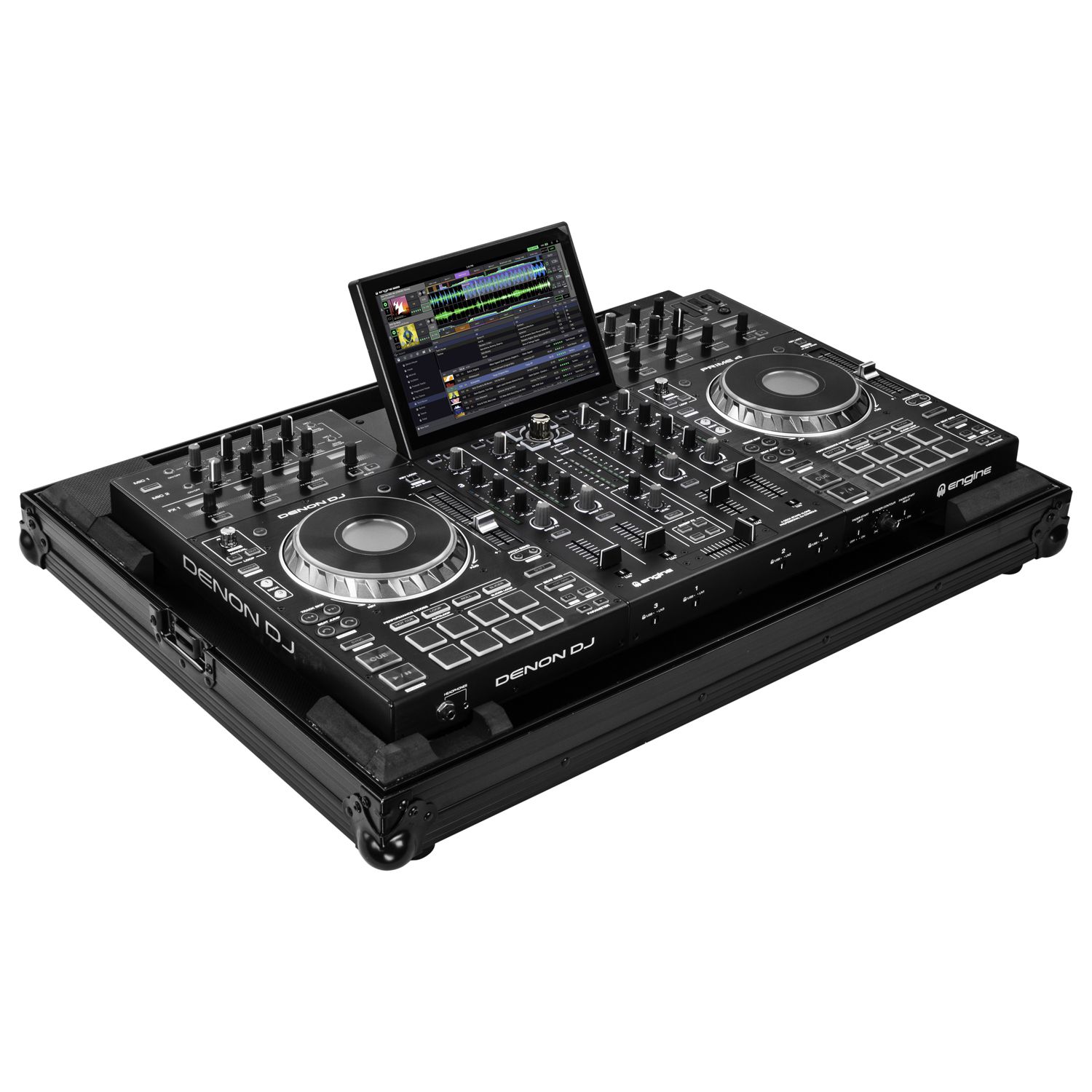 Denon Prime 4 / 4+ Black Low Profile Flight Case - Image 3