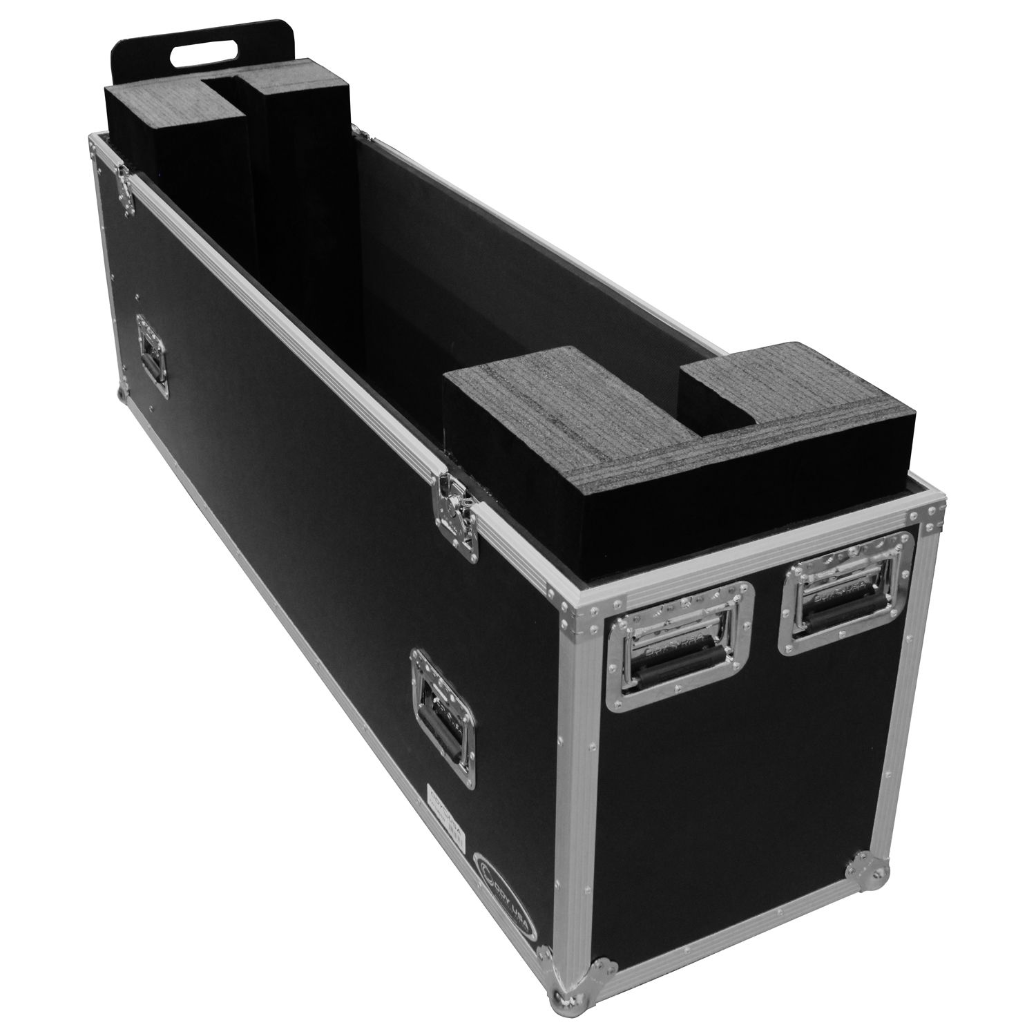60-65" Flat Screen Monitor Flight Case with Casters - Image 3