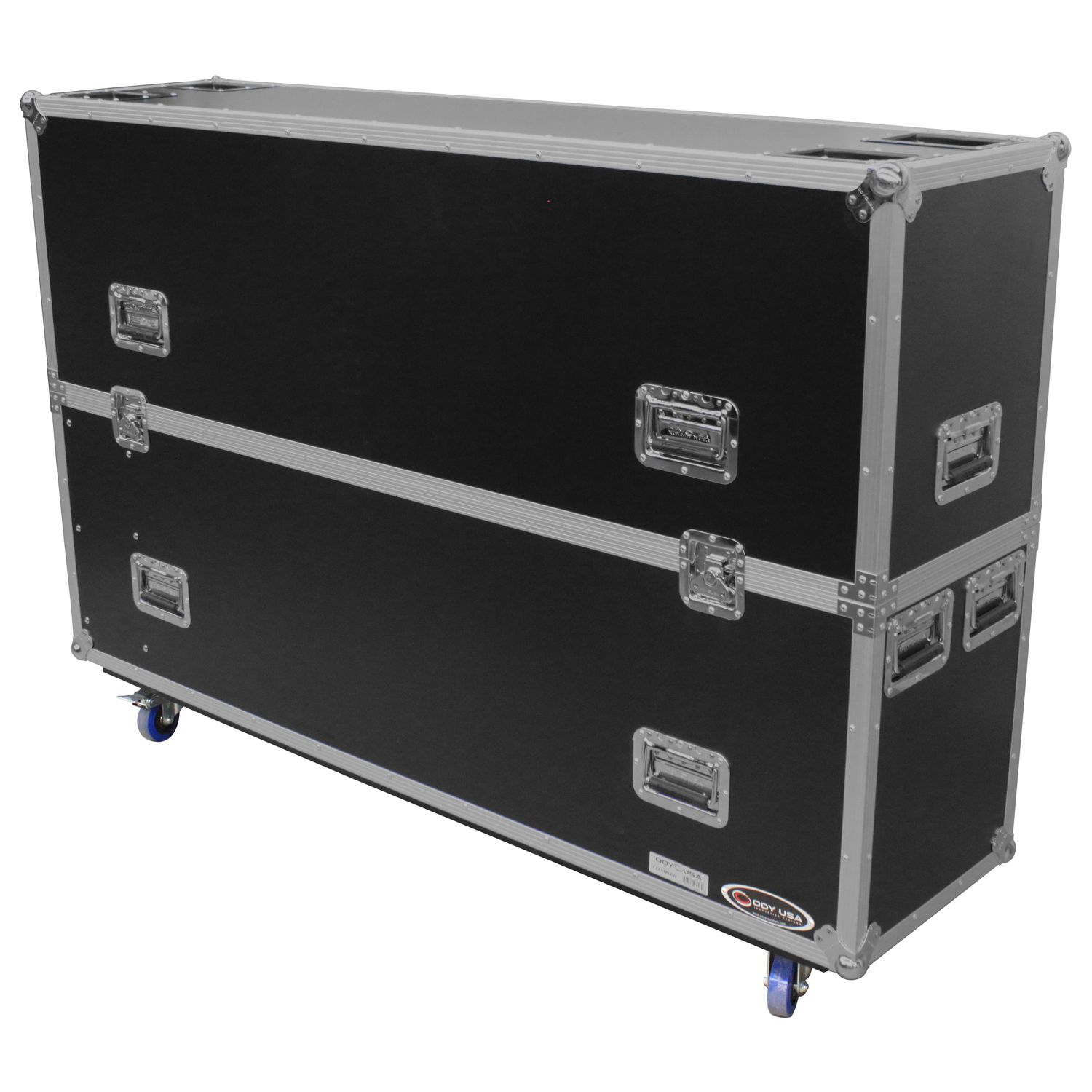 60-65" Flat Screen Monitor Flight Case with Casters - Image 5