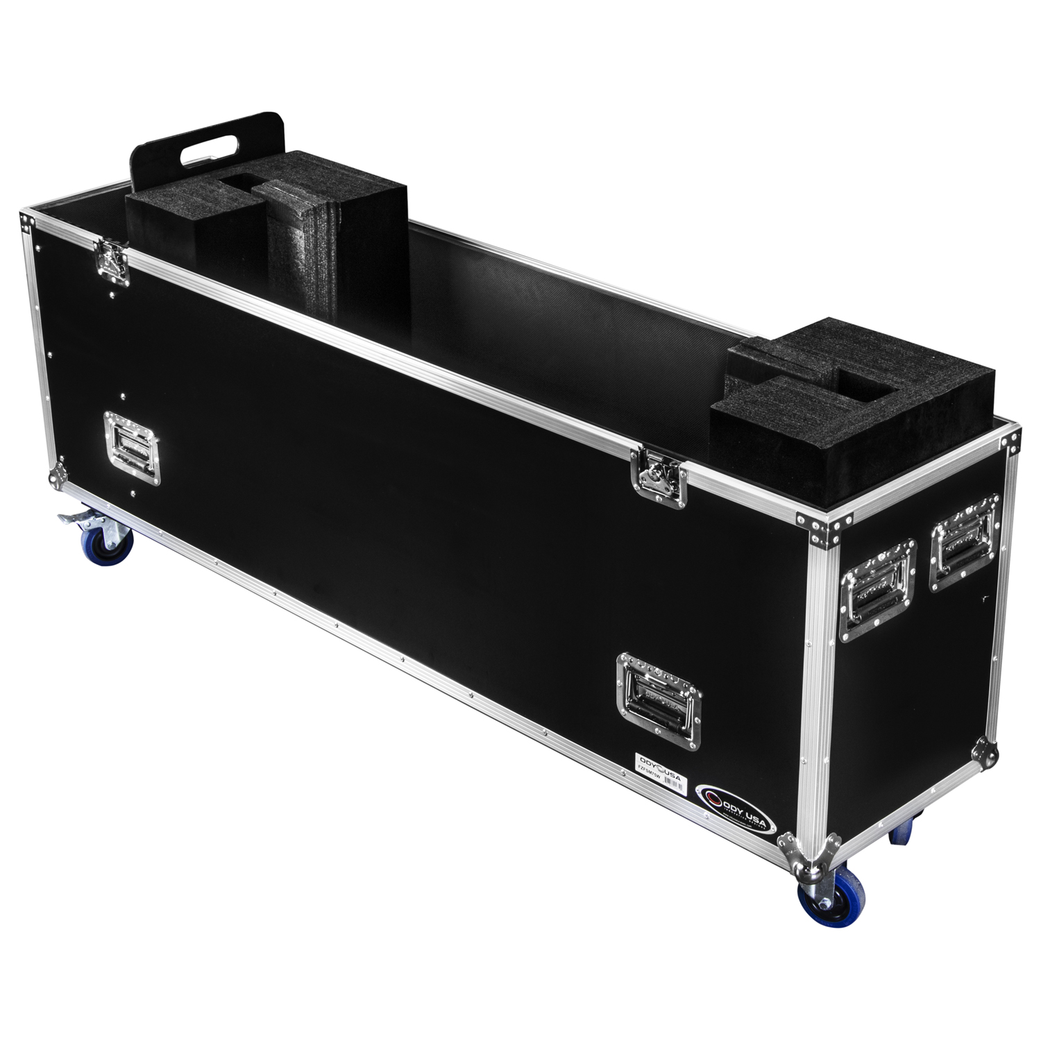 75" Flat Screen Monitor Case with Casters - Image 2