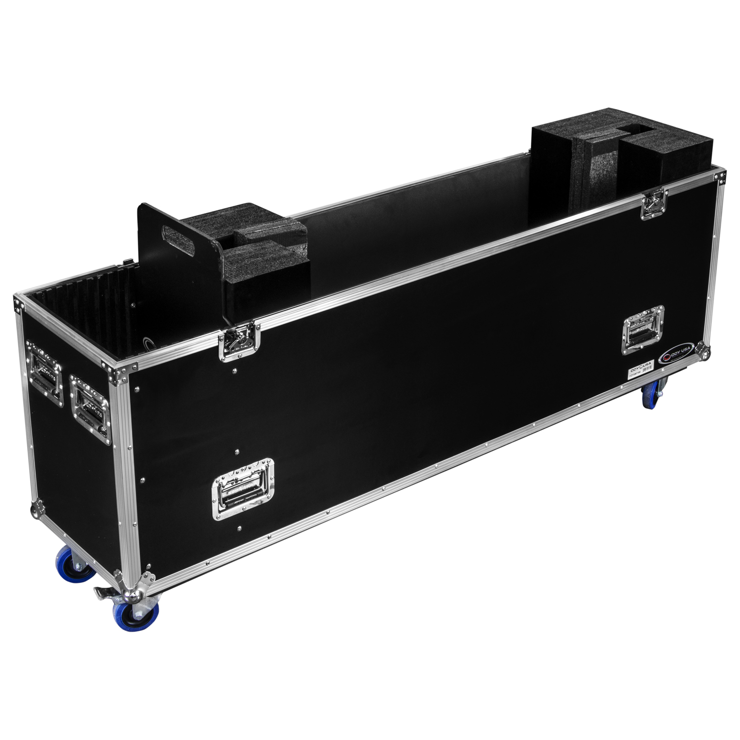 75" Flat Screen Monitor Case with Casters - Image 4