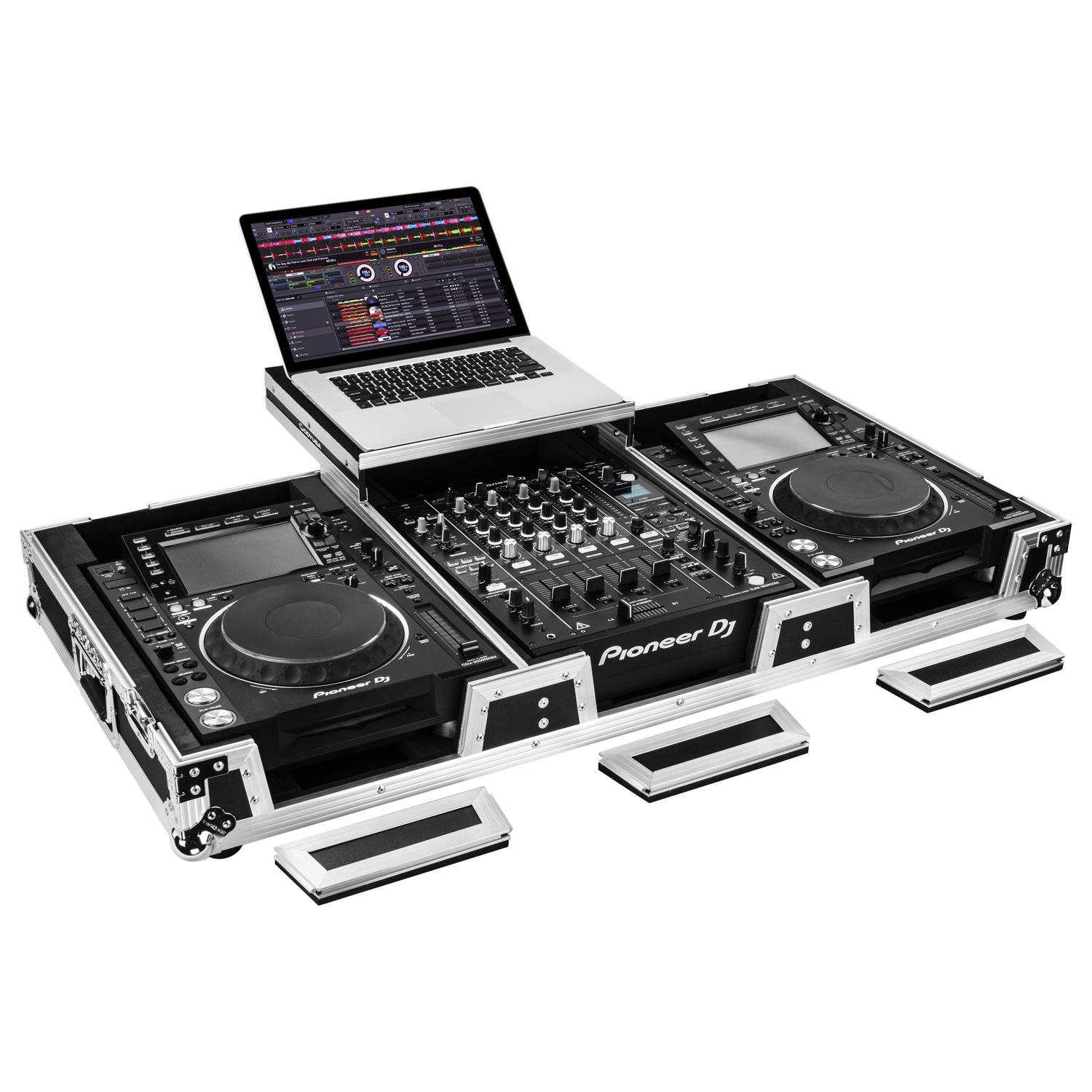 Extra Deep Glide Style DJ Coffin for 12" Format Mixers and Large Media Players - Image 3