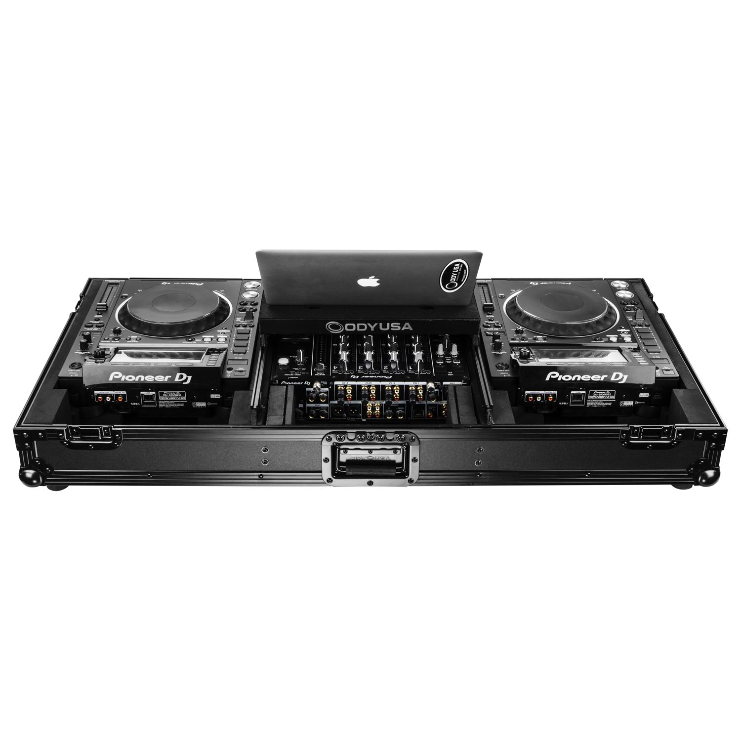 Black Extra Deep Glide Style DJ Coffin for 12" Format Mixers and Large Media Players - Image 4