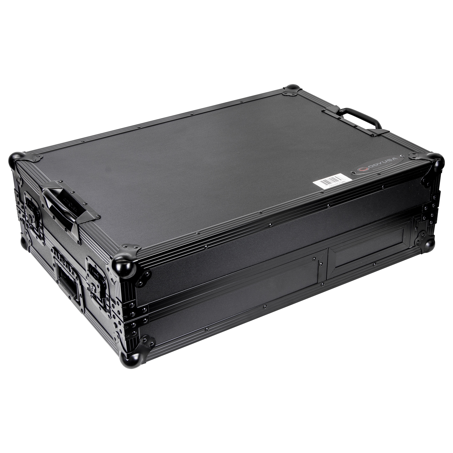 Black Reversible Compact Rane Twelve and Rane Seventy / Seventy-Two Battle DJ Coffin Flight Case with Glide Platform - Image 14