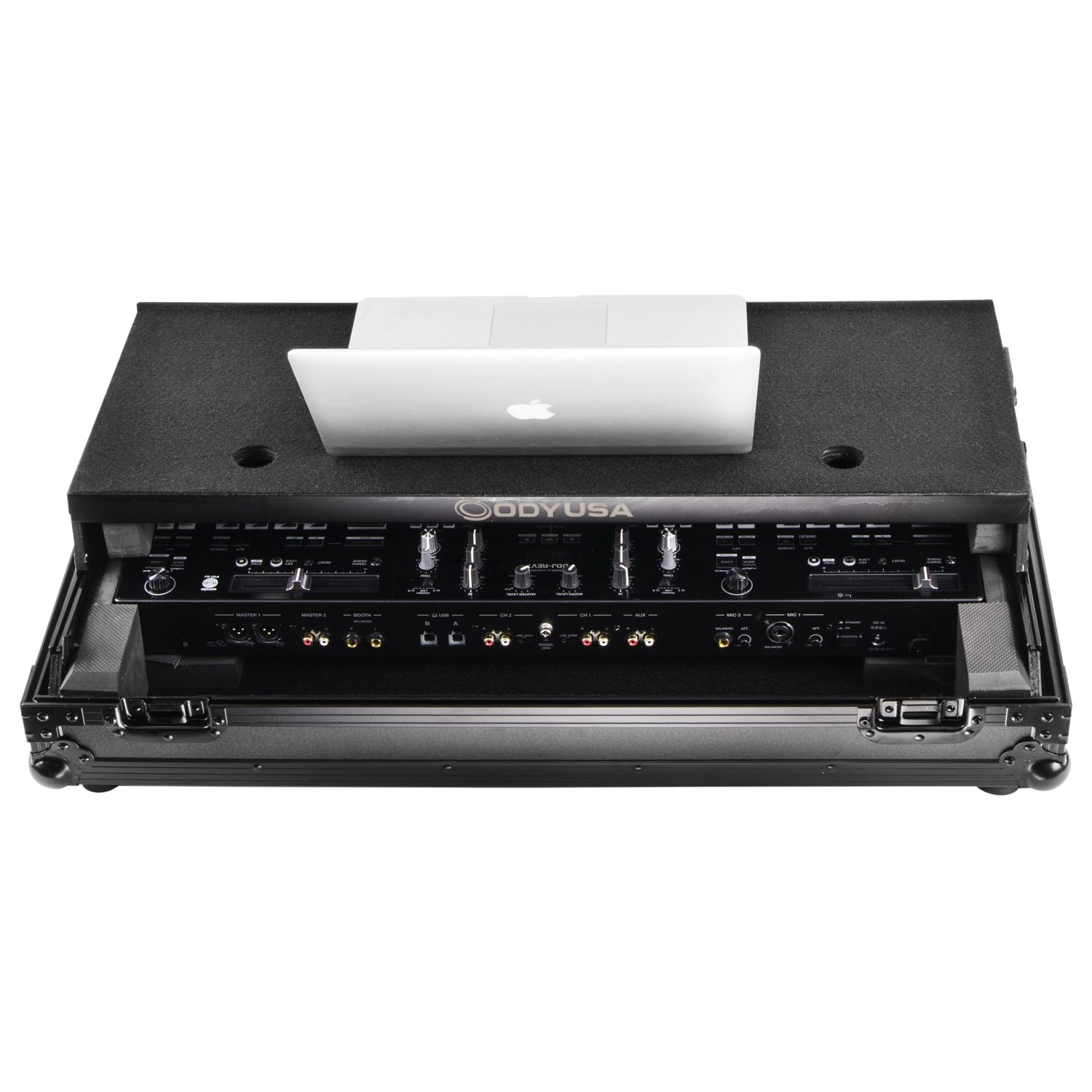 Pioneer DDJ-REV7 Black Glide Style Flight Case with Wheels and Laptop Platform - Image 3