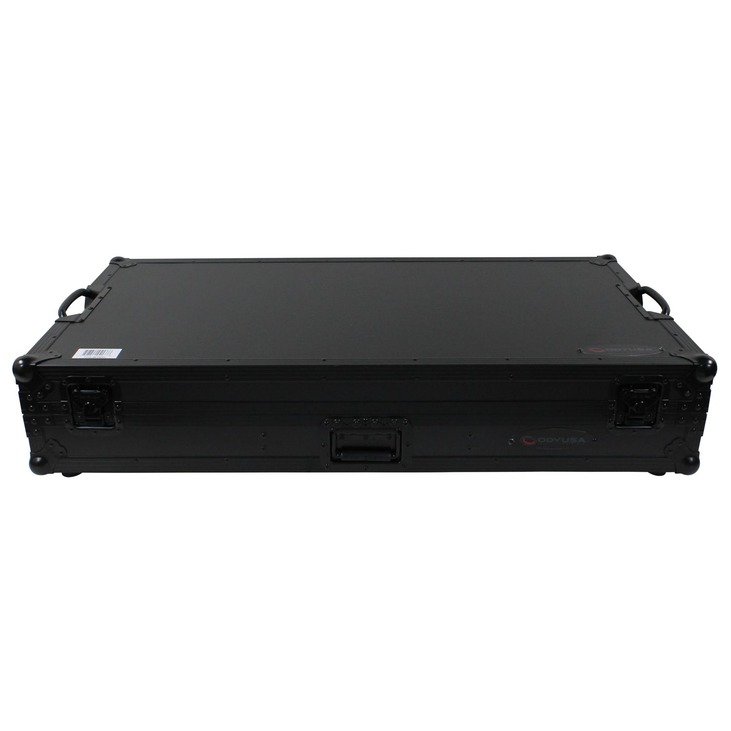 Black Low Profile 10" Format DJ Mixer and Two Battle Position Turntables Flight Coffin Case with Wheels and Glide Platform - Image 8