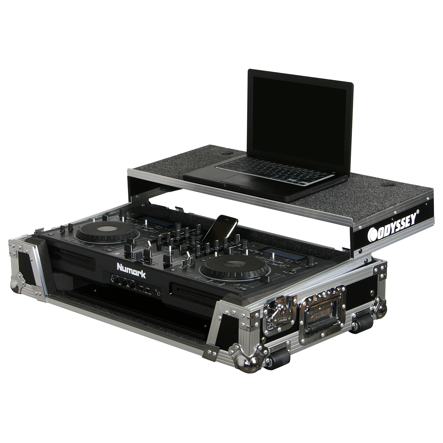 Numark Mixdeck / Mixdeck Quad Flight Case with Glide Tray and Platform - Image 2